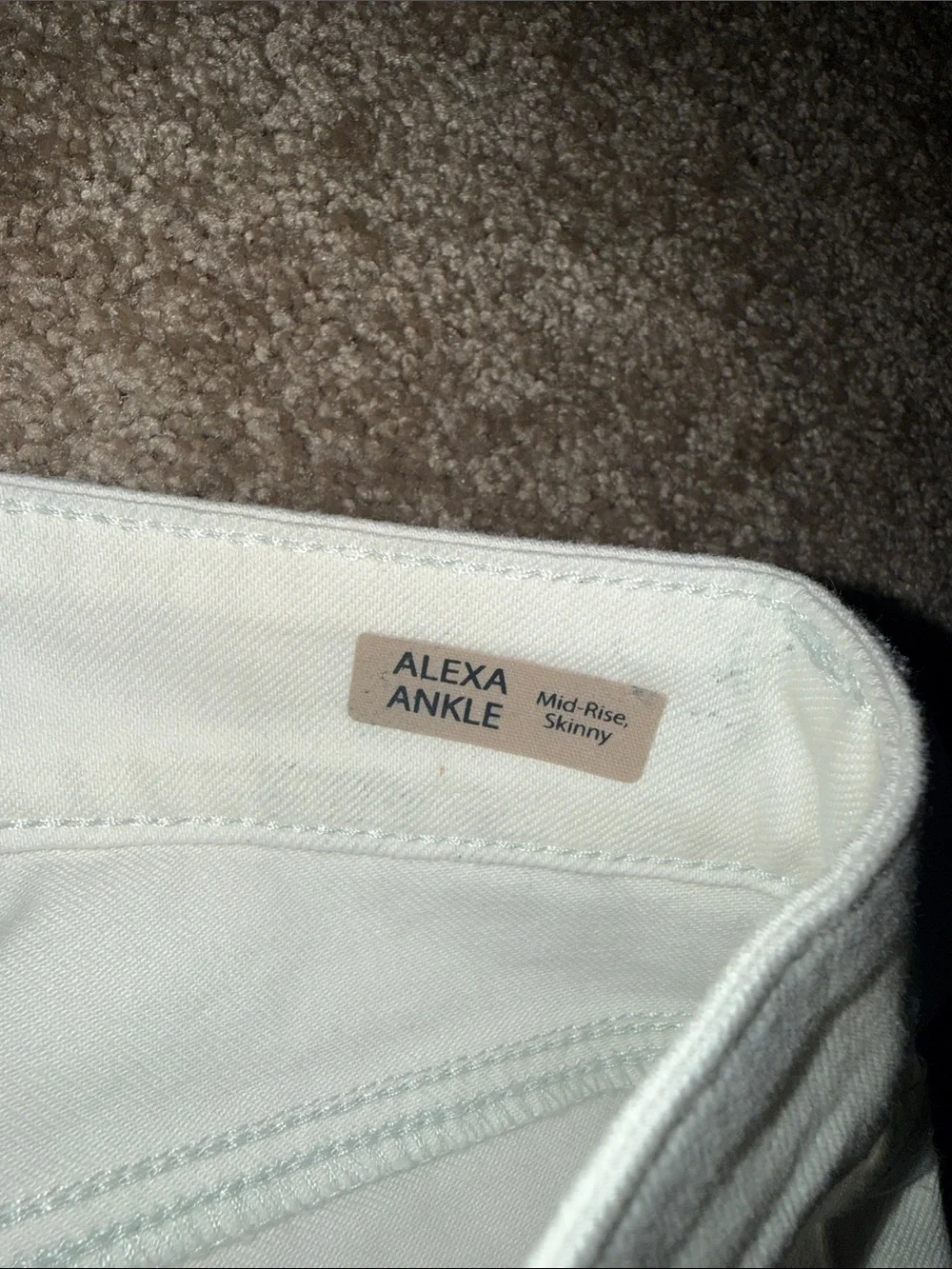 Mavi White Alexa Mid Rise Skinny Ankle Jeans - size 26 NWT. B12